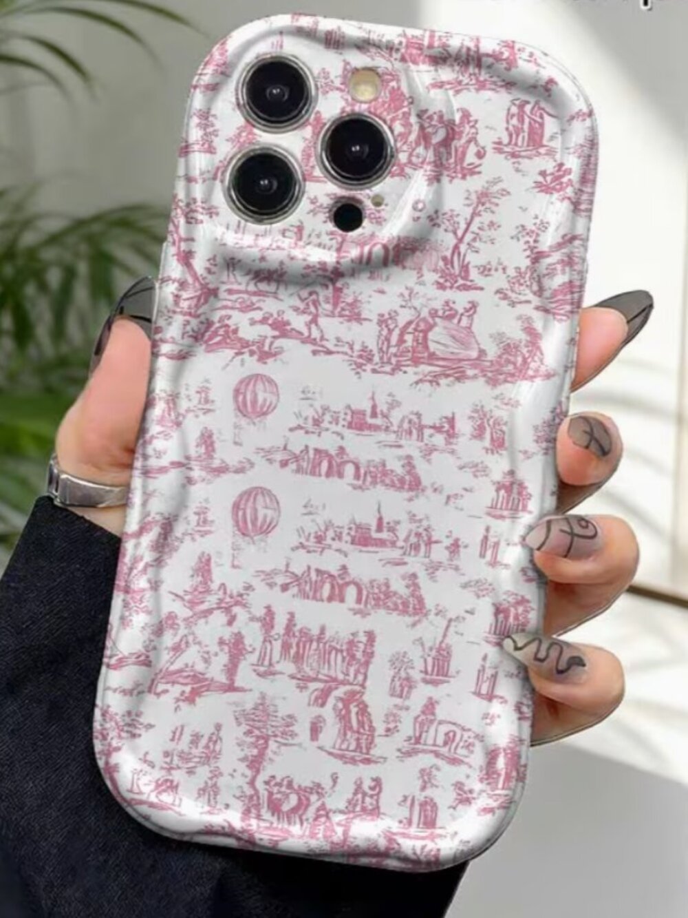 Pink Toile iPhone 16 Pro Case NWT